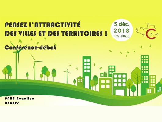 Conférence débat CREM : Pensez l’attractivité des villes et des territoires !