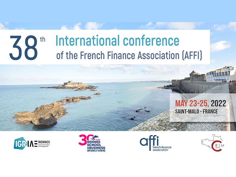 38th International Conference of the French Finance Association (AFFI)