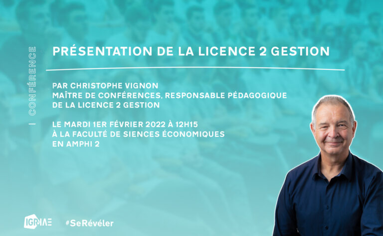 Conférence “Présentation de la Licence 2 Gestion”
