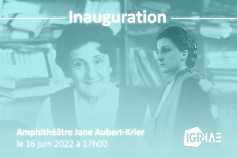 Inauguration de l’Amphithéâtre Jane Aubert-Krier